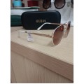 Кафяви слънчеви очила Guess Кръгли Бели рамки Кафяви слънчеви очила Guess Кръгли Бели рамки