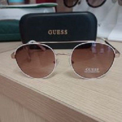 Кафяви слънчеви очила Guess Кръгли Бели рамки Кафяви слънчеви очила Guess Кръгли Бели рамки