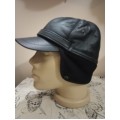 Кожена шапка с малка козирка Комфорт XL